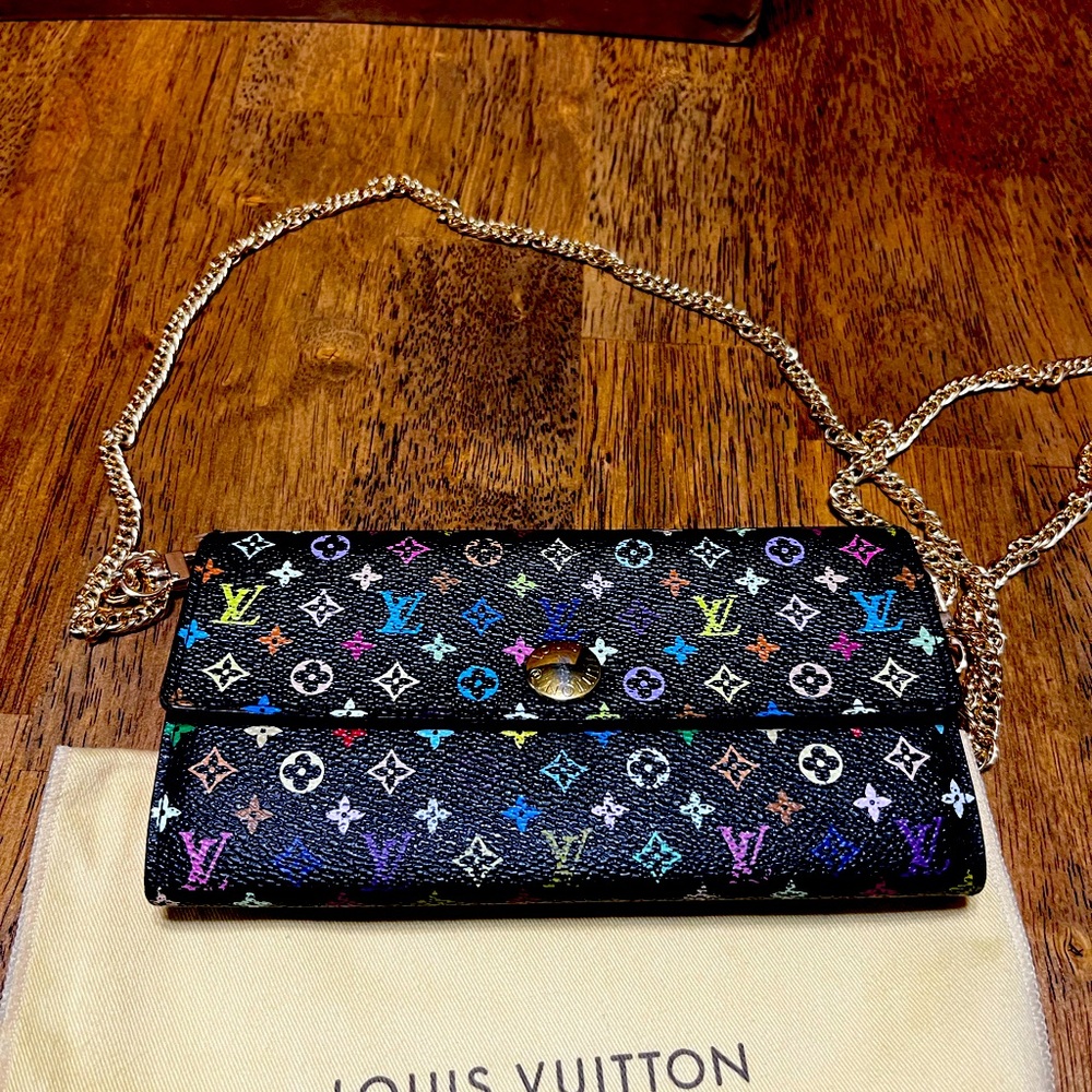 Louis Vuitton Murakami long wallet.